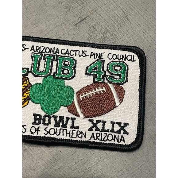 Girl Scouts Cookies Super Bowl 49 Patch New England Patriots iron on 2015 - Picture 3 of 6